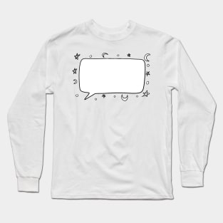 Of Stars and Speech Bubbles Long Sleeve T-Shirt